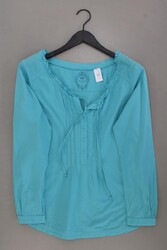 ✨ edc by Esprit Langarmbluse Classic Bluse für Damen Gr. 42, L türkis ✨