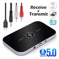2in1 Bluetooth 5.0 Adapter Transmitter Empfänger Sender Audio Wireless Aux TV DE
