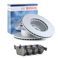 BOSCH BREMSEN SATZ HINTEN BREMSSCHEIBEN VOLL 255 MM BELAEGE FUER VW