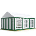 4x6m PVC Partyzelt Bierzelt Zelt Gartenzelt Festzelt Pavillon grün-weiß NEU