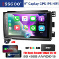 Carplay Android 13 Autoradio DAB+ Für Smart Fortwo 451 05-10 GPS Nav RDS +Kamera