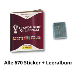 Panini World Cup WM 2022 Qatar | Leeralbum + Kompletter Satz + Update
