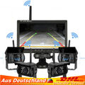 4x Rückfahrkamera mit und Split Quad Monitor 12V-24V LKW Auto Rückfahrsystem 7"