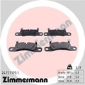ZIMMERMANN 24721.170.1 Bremsbelagsatz, Scheibenbremse für Porsche Vw
