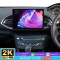 13.1" 2K 4+64G Android14 Autoradio CarPlay FM NAVI GPS Für PEUGEOT 308 2013-2021