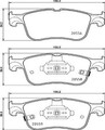 BREMBO Bremsbeläge Bremsbelegsatz vorne passend für Ford Focus IV