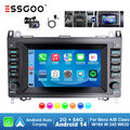 Android 14 Carplay Autoradio GPS 64G Cam Für Mercedes Benz A/B Klasse W169 W245