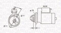 MAGNETI MARELLI ANLASSER STARTER 1,4kW passend für ALFA ROMEO 159 BRERA SPIDER