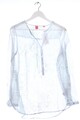 LIEBLINGSSTüCK Hemd-Bluse Damen Bluse Gr. DE 38 hellgrau-schwarz-wollweiß