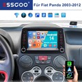 Android 14 DAB+ 4+64G Autoradio Für Fiat Panda 2003-12 Apple CarPlay GPS SWC RDS