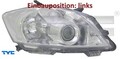 TYC 20-12448-15-2 Hauptscheinwerfer links Scheinwerfer Frontscheinwerfer 