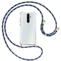 Handykette für Xiaomi Redmi Note 8 Pro Blautöne (G) Hülle mit Band Kordel