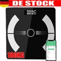 Personenwaage Digital Bluetooth Körperfettwaage APP Waage 180 kg Neu TOP