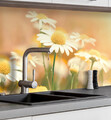 Küchenrückwand selbstklebend Blumenwiese Margeriten Spritzschutz Folie