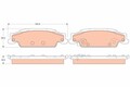 TRW GDB4453 Bremsbelagsatz, Scheibenbremse für CADILLAC
