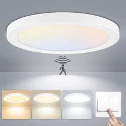 LED Deckenlampe mit Bewegungsmelder Sensor Deckenleuchte Küchen Flur 18W/24W/36W