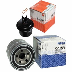 MAHLE / KNECHT Set Filterpaket Kraftstofffilter KL 185 Ölfilter OC 205