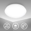 LED Bad-Deckenlampe Leuchte rund 28cm weiß IP44 Bewegungsmelder 15W neutralweiß