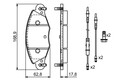 BOSCH 0 986 424 581 Bremsbelagsatz, Scheibenbremse für Citroën
