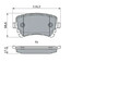 Bremsbeläge 0 986 424 056 BOSCH für BENTLEY CONTINENTAL Coupe FLYING SPUR