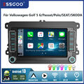 Für VW Golf 5 6 Passat B6 Polo Touran 7'' Autoradio Android 13 Carplay GPS Navi