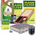 MANN-FILTER INSPEKTIONSPAKET A+5L CASTROL 5W-30 LL FÜR VW GOLF 5 1K 6 5K 1.4