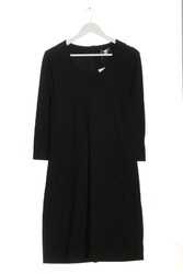 PETER HAHN Langarmkleid Damen Kleid Gr. DE 40 schwarz Casual-Look