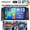 2+64G Android 14 Autoradio Carplay GPS Navi BT RDS DAB+ Für BMW 5er E39 7er E38