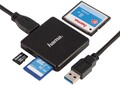 Hama Kartenleser USB3.0 SD microSD CF Card Reader Kabel Notebook PC Schwarz
