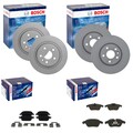 BOSCH BREMSSCHEIBEN + BELÄGE VORNE + HINTEN passend für FORD GALAXY + S-MAX
