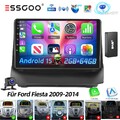 DAB+ Android15 Autoradio Carplay AI Für Ford Fiesta 2009-2014 GPS Navi KAM 2+64G