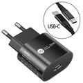 20W Schnell USB-C Ladegerät Europäischer Stecker Lade Kabel 1m Für Samsung Handy