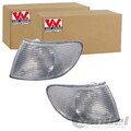 2X VAN WEZEL BLINKLEUCHTE BLINKER WEIß VORNE PASSEND FÜR AUDI A6 LINKS+RECHTS