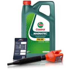5 L LITER CASTROL MAGNATEC STOP-START 5W-30 C3 MOTOR-ÖL MOTOREN-ÖL### INKL. ÖLWECHSEL-ANHÄNGER + EINFÜLLTRICHTER ###