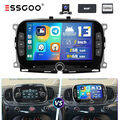 7" Für Fiat 500 2016-2019 DAB+ Autoradio Android13 Carplay GPS NAV RDS 2+64G KAM