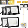 LED Fluter mit Stativ Außen Scheinwerfer Strahler Flutlicht 2x 10W-200W
