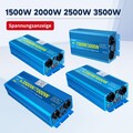 1500W 2000W 3500W 12V/24V auf 230V Reiner Sinus Spannungswandler Wechselrichter