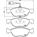 1x ORIGINAL® Brembo P 23 070 Bremsbelagsatz, Scheibenbremse Vorne, inkl.