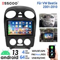 4+64G Autoradio Android 13 Apple Carplay GPS Navi WiFi RDS Für VW Beetle 2001-10