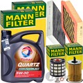MANN INSPEKTIONSPAKET+5L TOTAL 5W-30 MOTORÖL passend für FORD MONDEO V 1.5 TDCI