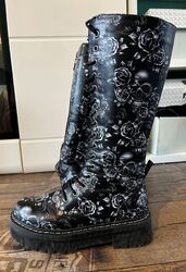 EMP Boots Girls, Stiefel, schwarz, Gr. 40, Gothic Punk