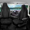 Pilot Wohnmobil Sitzbezüge passend für Fiat Ducato Maxi  (Schwarz-Weiß)