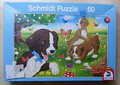 12626. Hunde Puzzle, Spielende Welpen, 60 Teile, Schmidt