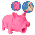 Hundespielzeug Latex Schwein mit Grunzen Quietscher Welpen Spielzeug für Hunde