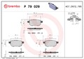 Bremsbelagsatz Scheibenbremse PRIME BREMBO P 79 029 für SUZUKI SWIFT CROSS SX4 5