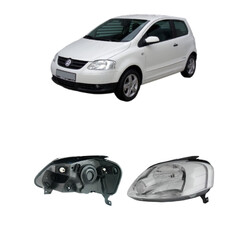 Scheinwerfer H4 links für VW Fox 5Z 2007-2009 Frontscheinwerfer Halogen