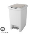 Mülleimer Müllbehälter Abfalleimer Biomülleimer Papierkorb  10L 15L 20L Grau