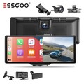10.26" Tragbarer Apple CarPlay Android Auto Wireless Dash Cam Display Autoradio