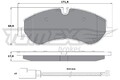 Bremsbelagsatz Scheibenbremse TOMEX Brakes TX 16-95 für FORD TRANSIT V363 FCD F3