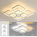 Dimmbar LED Deckenleuchte Modern Deckenlampe Wohnzimmer Flur Licht Fernbedienung